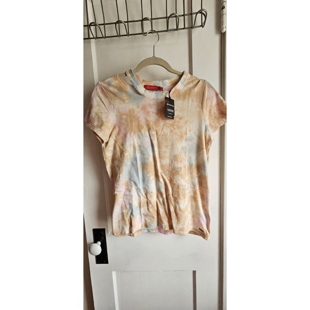 NWT n:PHILANTHROPY Women's Zander-TEE, Sun Bloom TIE DYE distressed size XS